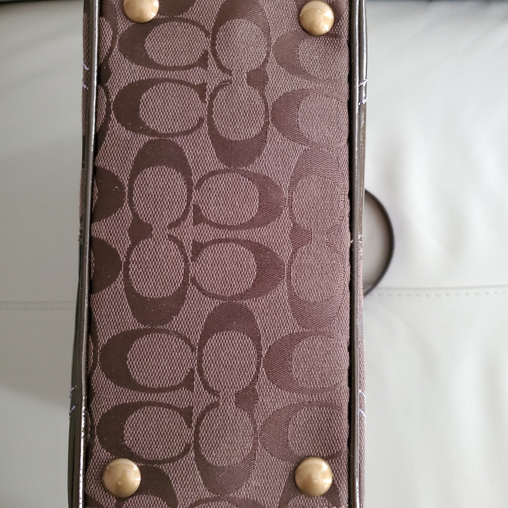 Vintage Coach*Patchwork* Bucket Tote - image 5